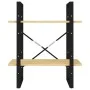 2-tier solid pine wood shelf 60x30x70 cm by vidaXL, Bookcases and shelves - Ref: Foro24-806432, Price: 34,61 €, Discount: %