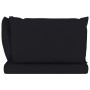 2-Sitzer-Gartensofa aus Paletten mit schwarzen Kissen von vidaXL, Gartensets - Ref: Foro24-3067279, Preis: 136,42 €, Rabatt: %