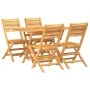 5-piece garden dining set solid teak wood by vidaXL, Garden sets - Ref: Foro24-3155011, Price: 432,01 €, Discount: %