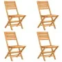 5-piece garden dining set solid teak wood by vidaXL, Garden sets - Ref: Foro24-3155011, Price: 432,01 €, Discount: %
