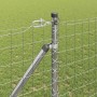 Reja con postes Plateado 1.4 x 10 m Acero