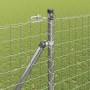 Reja con postes Plateado 1.5 x 10 m Acero