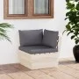 Sofá de esquina de palets de jardín cojines abeto impregnado by vidaXL, Modular outdoor sofas - Ref: Foro24-3063348, Price: 9...