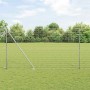 Reja con postes Plateado 1.6 x 10 m Acero