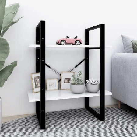 2-tier white plywood shelf 60x30x70 cm by vidaXL, Bookcases and shelves - Ref: Foro24-806427, Price: 28,77 €, Discount: %