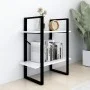 2-tier white plywood shelf 60x30x70 cm by vidaXL, Bookcases and shelves - Ref: Foro24-806427, Price: 28,77 €, Discount: %