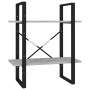 2-tier concrete gray plywood shelf 60x30x70 cm by vidaXL, Bookcases and shelves - Ref: Foro24-806431, Price: 39,47 €, Discoun...