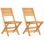 Klappbare Gartenstühle, 2 Stück, massives Teakholz, 47 x 62 x 90 cm von vidaXL, Gartenstühle - Ref: Foro24-362761, Preis: 156...