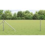 Reja con postes Plateado 0.6 x 10 m Acero