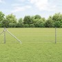 Reja con postes Plateado 0.8 x 10 m Acero