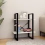 2-tier solid white pine wood shelf 60x30x70 cm by vidaXL, Bookcases and shelves - Ref: Foro24-806433, Price: 31,45 €, Discoun...