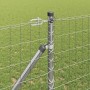Reja con postes Plateado 1.2 x 10 m Acero