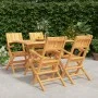 5-teiliges Garten-Essset aus massivem Teakholz von vidaXL, Gartensets - Ref: Foro24-3155009, Preis: 447,65 €, Rabatt: %