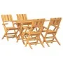 5-teiliges Garten-Essset aus massivem Teakholz von vidaXL, Gartensets - Ref: Foro24-3155009, Preis: 447,65 €, Rabatt: %