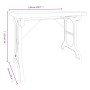 Esstisch aus massivem Tannenholz und Eisen 110x65x82 cm von vidaXL, Küchen- und Esstische - Ref: Foro24-340769, Preis: 187,14...