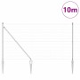Reja con postes Plateado 1.4 x 10 m Acero
