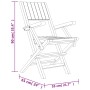 Juego de comedor para jardín 5 piezas madera maciza de teca de vidaXL, Conjuntos de jardín - Ref: Foro24-3155009, Precio: 455...