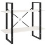 2-tier solid white pine wood shelf 80x30x70 cm by vidaXL, Bookcases and shelves - Ref: Foro24-806453, Price: 35,55 €, Discoun...