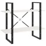 2-tier solid white pine wood shelf 80x30x70 cm by vidaXL, Bookcases and shelves - Ref: Foro24-806453, Price: 35,55 €, Discoun...