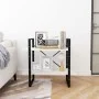 2-tier solid white pine wood shelf 80x30x70 cm by vidaXL, Bookcases and shelves - Ref: Foro24-806453, Price: 35,55 €, Discoun...