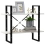 2-tier solid white pine wood shelf 80x30x70 cm by vidaXL, Bookcases and shelves - Ref: Foro24-806453, Price: 35,55 €, Discoun...