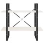 2-tier solid white pine wood shelf 80x30x70 cm by vidaXL, Bookcases and shelves - Ref: Foro24-806453, Price: 35,55 €, Discoun...