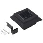 Lámparas solares cuadradas de exterior negras 12 uds LED 12 cm by vidaXL, Outdoor lighting - Ref: Foro24-277136, Price: 72,70...