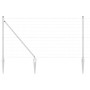 Reja con postes Plateado 1.4 x 10 m Acero