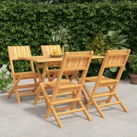 5-piece garden dining set solid teak wood by vidaXL, Garden sets - Ref: Foro24-3155007, Price: 400,51 €, Discount: %