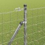 Reja con postes Plateado 1.5 x 10 m Acero