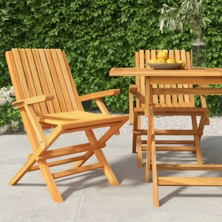 Klappbare Gartenstühle 2 Stk. massives Teakholz 61x67x90 cm von vidaXL, Gartenstühle - Ref: Foro24-362758, Preis: 156,09 €, R...