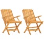 Klappbare Gartenstühle 2 Stk. massives Teakholz 61x67x90 cm von vidaXL, Gartenstühle - Ref: Foro24-362758, Preis: 156,51 €, R...