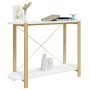 Weißes Sperrholz-Konsolentisch 110x38x75 cm von vidaXL, Seitentische - Ref: Foro24-345690, Preis: 95,08 €, Rabatt: %