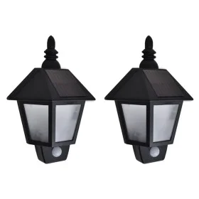 2 Pcs Solar Wall Lamps with Black Motion Sensor by vidaXL, Outdoor lighting - Ref: Foro24-277124, Price: 36,92 €, Discount: %