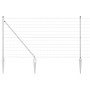 Reja con postes Plateado 1.4 x 10 m Acero