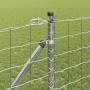 Reja con postes Plateado 1.4 x 10 m Acero