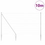 Reja con postes Plateado 1.5 x 10 m Acero