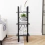 3-stufiges Regal aus massivem grauem Kiefernholz, 40 x 30 x 105 cm von vidaXL, Bücherregale und Regale - Ref: Foro24-806494, ...