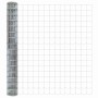 Reja con postes Plateado 1.5 x 10 m Acero