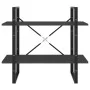 2-stöckiges graues Sperrholzregal 80x30x70 cm von vidaXL, Bücherregale und Regale - Ref: Foro24-806449, Preis: 28,71 €, Rabat...