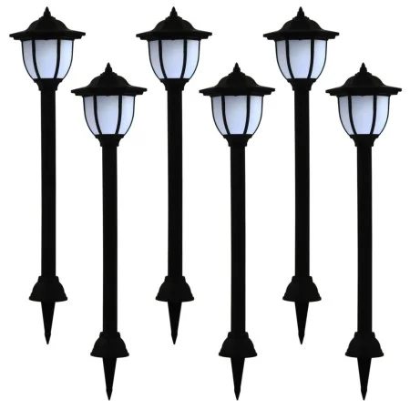 LED schwarze Outdoor-Solarlampen 6 Stk von vidaXL, Außenbeleuchtung - Ref: Foro24-277138, Preis: 83,42 €, Rabatt: %