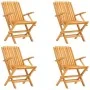 5-piece garden dining set solid teak wood by vidaXL, Garden sets - Ref: Foro24-3155019, Price: 418,26 €, Discount: %