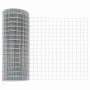Reja con postes Plateado 0.6 x 25 m Acero