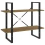 2-level solid pine wood shelf 80x30x70 cm by vidaXL, Bookcases and shelves - Ref: Foro24-806455, Price: 38,27 €, Discount: %