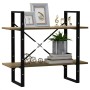 2-level solid pine wood shelf 80x30x70 cm by vidaXL, Bookcases and shelves - Ref: Foro24-806455, Price: 38,27 €, Discount: %