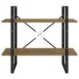 2-level solid pine wood shelf 80x30x70 cm by vidaXL, Bookcases and shelves - Ref: Foro24-806455, Price: 38,27 €, Discount: %
