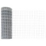 Reja con postes Plateado 0.8 x 25 m Acero