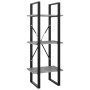 3-stöckiges Regal aus betongrauem Sperrholz, 40 x 30 x 105 cm von vidaXL, Bücherregale und Regale - Ref: Foro24-806491, Preis...