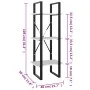 3-tier concrete gray plywood shelf 40x30x105cm by vidaXL, Bookcases and shelves - Ref: Foro24-806491, Price: 35,78 €, Discoun...