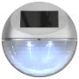 Runde LED-Solar-Außenwandleuchten, 24 Stück, Silber von vidaXL, Außenbeleuchtung - Ref: Foro24-277140, Preis: 104,58 €, Rabat...
